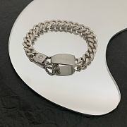 Kitlife Bottega Veneta Silver And Flat Tag Chain Bracelet  - 5