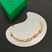 Kitlife Bottega Veneta Gold Lock and Key Chain Bracelet  - 2