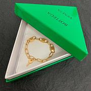 Kitlife Bottega Veneta Gold Lock and Key Chain Bracelet  - 3