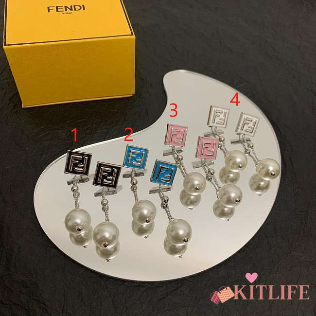 Kitlife Fendi Pearl Earrings - 1