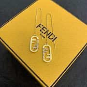 Kitlife Fendi O'Lock Crystal Embellished Earring - 1