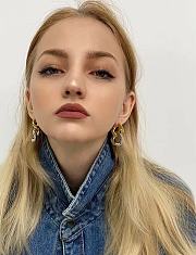 Kitlife Bottega Veneta Chain Drop Gold and Silver Earrings  - 3