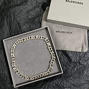 Kitlife Balenciaga Vintage Brass Thick Gold Plating Chain Necklace - 3