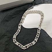 Kitlife Balenciaga Vintage Brass Thick Gold Plating Chain Necklace - 5