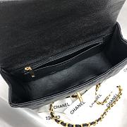 Kitlife Chanel Classic Black Embossed Calfskin Hand-held Wrists  – 20x14x7 cm - 3