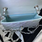 Kitlife Chanel Iridescent Flap Bag Pearlescent Light Blue  – 20cm - 6