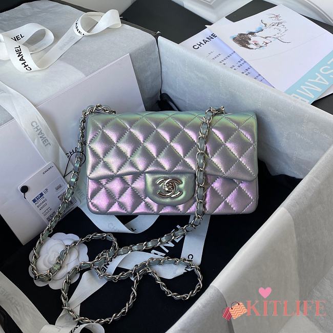 Kitlife Chanel Iridescent Flap Bag Pearl – 20cm - 1