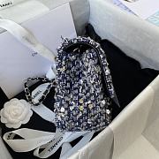 Kitlife Chanel Woolen Embroidered Beaded Chain Bag – A01116 - 20cm - 2
