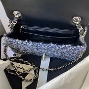 Kitlife Chanel Woolen Embroidered Beaded Chain Bag – A01116 - 20cm - 4