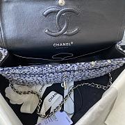 Kitlife Chanel Woolen Embroidered Beaded Chain Bag – A01112 - 25cm - 2