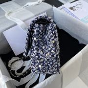 Kitlife Chanel Woolen Embroidered Beaded Chain Bag – A01112 - 25cm - 3