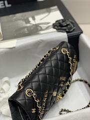 Kitlife Chanel Flap Bag CF Bagde Imported Cowhide Black – 25 cm - 3