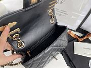 Kitlife Chanel Classic Letters and Bagde Sheepskin Black – 23cm - 3
