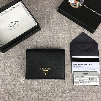 Kitlife Prada Wallet Black - 1MV204 – 11.2x8.5cm