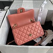 Kitlife Chanel Classic Flap Bag Mini CF Pendant Badge Flap Bag Limited Edition – AS2326 Orange – 20x12x6cm - 6