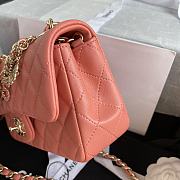 Kitlife Chanel Classic Flap Bag Mini CF Pendant Badge Flap Bag Limited Edition – AS2326 Orange – 20x12x6cm - 5