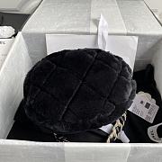 Kitlife Chanel Diamond Wool Fur Bucket Bag Black – AS2257 – 16x18x12cm - 2
