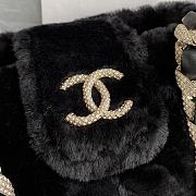Kitlife Chanel Diamond Wool Fur Bucket Bag Black – AS2257 – 16x18x12cm - 4
