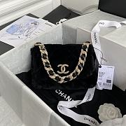 Kitlife Chanel Diamond Wool Fur Flap Bag Black – AS2240 – 1.5x21.5x6.5 cm - 1