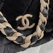 Kitlife Chanel Diamond Wool Fur Flap Bag Black – AS2240 – 1.5x21.5x6.5 cm - 3