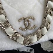 Kitlife Chanel Diamond Wool Fur Flap Bag White – AS2240 – 1.5x21.5x6.5 cm - 3