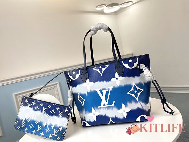 Kitlife Louis Vuitton Escale Neverfull MM Blue - M45128 - 32x28.5x17 - 1
