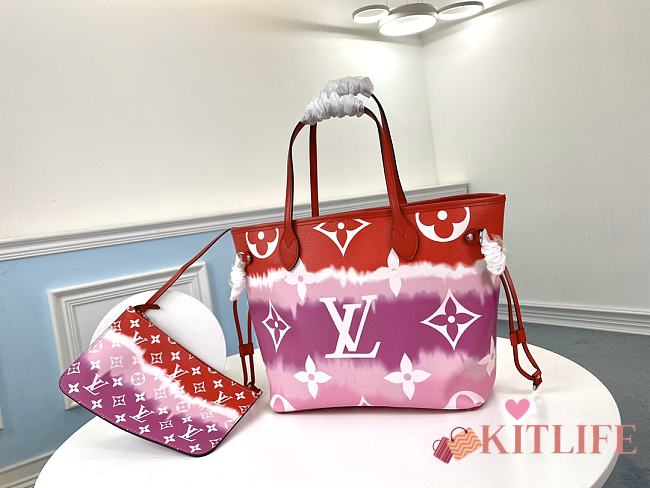 Kitlife Louis Vuitton Escale Neverfull MM Red - M45127 - 32x28.5x17 - 1