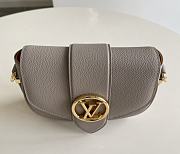 Kitlife Louis Vuitton Pont 9 Handbag Grained Calfskin Grey – M58729 – 21 x 15 x 6.5 cm - 6