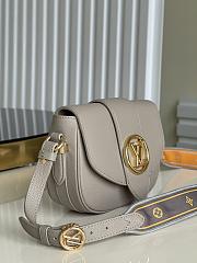 Kitlife Louis Vuitton Pont 9 Handbag Grained Calfskin Grey – M58729 – 21 x 15 x 6.5 cm - 4