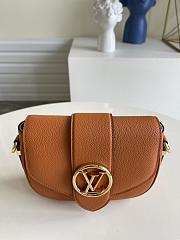 Kitlife Louis Vuitton Pont 9 Handbag Grained Calfskin Orange – M58968 – 21 x 15 x 6.5 cm - 2