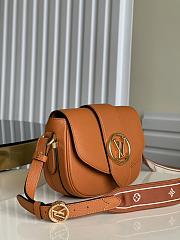 Kitlife Louis Vuitton Pont 9 Handbag Grained Calfskin Orange – M58968 – 21 x 15 x 6.5 cm - 3