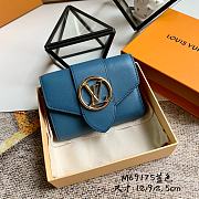 Kitlife Louis Vuitton Pont 9 Short Wallet Blue – M69175 – 12.0 x 9.0 x 2.5 cm  - 1
