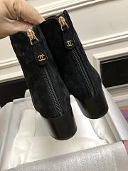 Kitlife Chanel Ankle Suede Calfskin Boots Black | Size 35 - 40 - 2