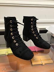 Kitlife Chanel Ankle Suede Calfskin Boots Black | Size 35 - 40 - 6