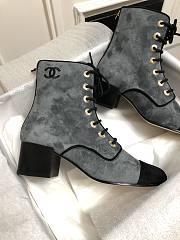 Kitlife Chanel Ankle Suede Calfskin Boots  Blue | Size 35 - 40 - 1