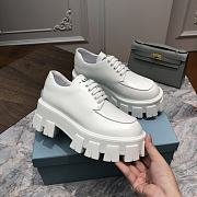 Kitlife Prada Monolith Calfskin Lace-Up Shoes Loafers White | Size 34 - 41 - 5