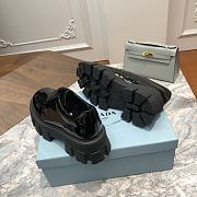 Kitlife Prada Monolith Shiny Calfskin Lace-Up Shoes Loafers Black | Size 34 - 41 - 5