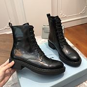 Kitlife Prada Shiny All-Leather Lace-Up Ankle Boots Black | Size 35 - 41 - 3