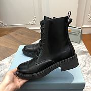 Kitlife Prada Shiny All-Leather Lace-Up Ankle Boots Black | Size 35 - 41 - 5