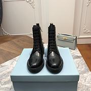 Kitlife Prada Shiny All-Leather Lace-Up Ankle Boots Black | Size 35 - 41 - 4