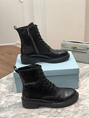 Kitlife Prada Shiny All-Leather Lace-Up Ankle Boots Black | Size 35 - 41 - 2