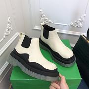 Kitlife Bottega Veneta Lug Chunky Sole Short Boots White  - 1