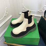 Kitlife Bottega Veneta Lug Chunky Sole Short Boots White  - 4