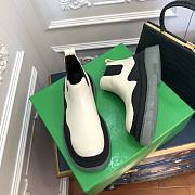 Kitlife Bottega Veneta Lug Chunky Sole Short Boots White  - 2