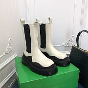 Kitlife Bottega Veneta Lug Chunky Sole Boots White - 1