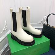 Kitlife Bottega Veneta Martin Lug Chunky Sole Boots White - 1