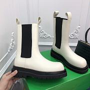 Kitlife Bottega Veneta Martin Lug Chunky Sole Boots White - 4