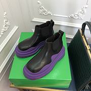 Kitlife Bottega Veneta Lug Chunky Sole Short Boots Purple  - 3