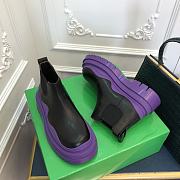 Kitlife Bottega Veneta Lug Chunky Sole Short Boots Purple  - 2