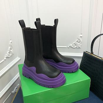 Kitlife Bottega Veneta Lug Chunky Sole Boots Purple